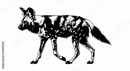 black horse vector illustration