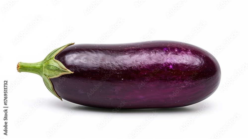 custom made wallpaper toronto digitalFresh eggplant isolated on a white background.