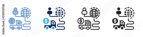 World Trade Icon Collection Featuring Multiple Styles