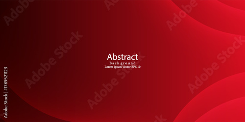 Abstract Red waves geometric background. Modern background design. gradient color. Modern creative trendy design in vector illustration