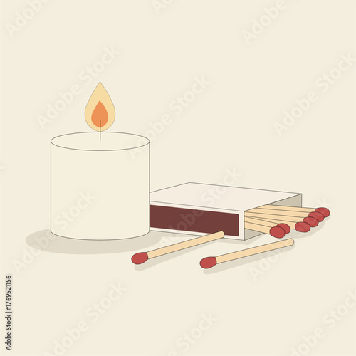 matches and candle