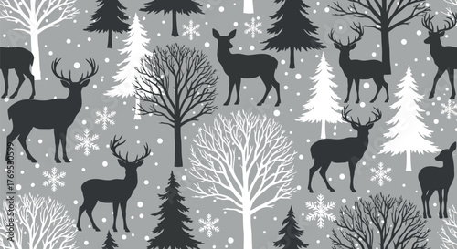Festive Winter Pattern, Illustrator