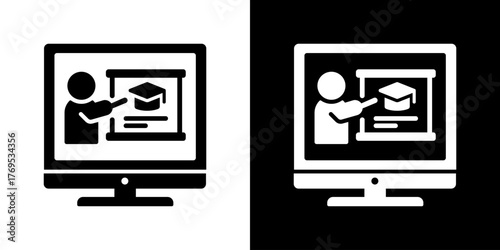Learning Platform Icon Vector Illustration 