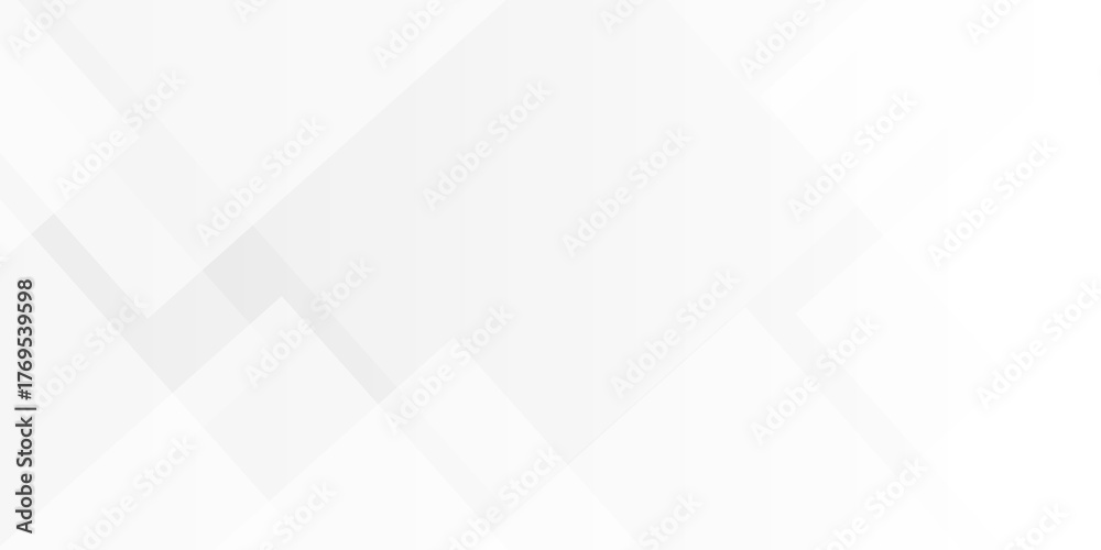 Obraz premium Abstract tech gradient white, gray creative triangle geometric technology space rectangle randomly arranged white line background. paper web overlap presentation design.