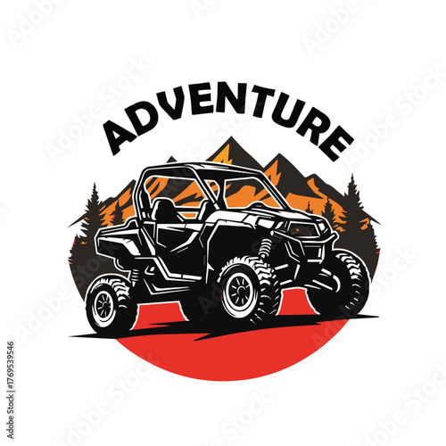 Adventure Vehicle Illustration Logo Vector