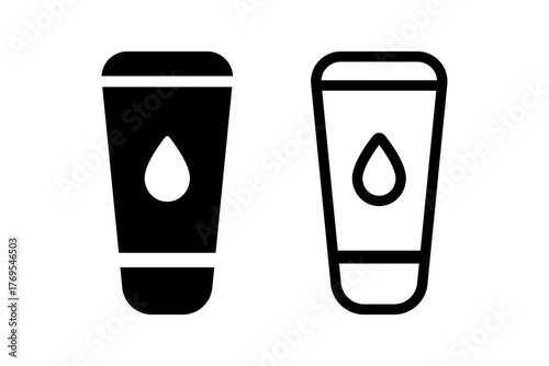 Cosmetic moisturizing cream vector icon