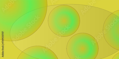 abstract yellow background with white circles, vector