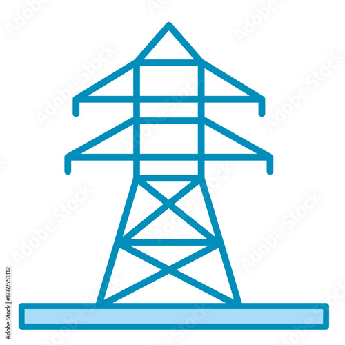 Transmission Tower   Icon Element For Design