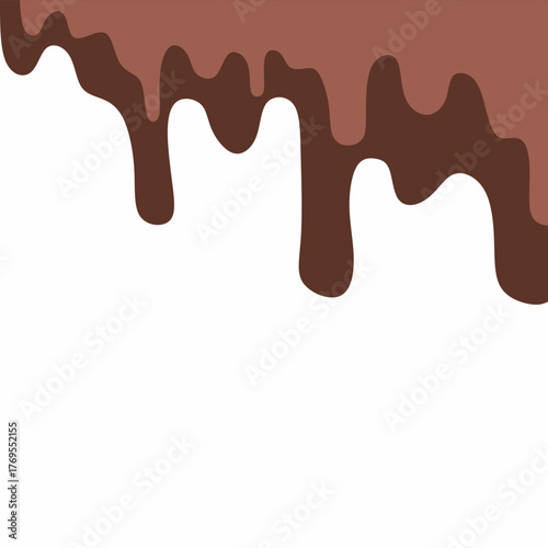 chocolate drip vector, choco melted, hot cocoa flow, sweet dessert vector, milk drop illustration, brown liquid wave, melting chocolate cartoon