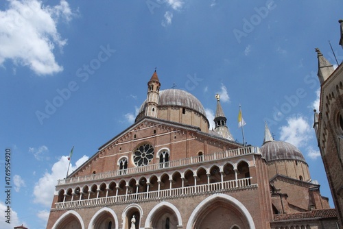 the basilica of St. Anthony in Padova, with clear sky