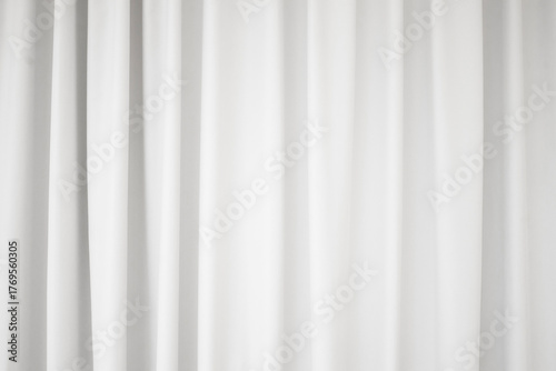 White curtain texture background for interior design with copy space for text or image.
