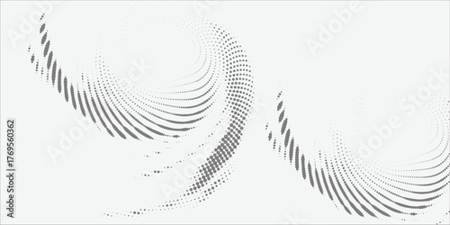 Abstract Spiral Dot Pattern With Graceful Waves For Modern Design And Background Usage