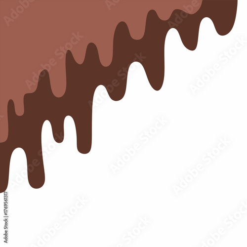 chocolate drip vector, choco melted, hot cocoa flow, sweet dessert vector, milk drop illustration, brown liquid wave, melting chocolate cartoon