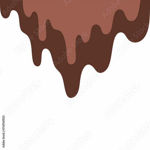 chocolate drip vector, choco melted, hot cocoa flow, sweet dessert vector, milk drop illustration, brown liquid wave, melting chocolate cartoon