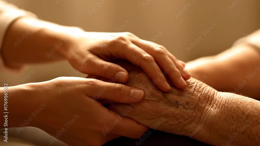 custom made wallpaper toronto digitalYoung hands offering comfort to aged hand