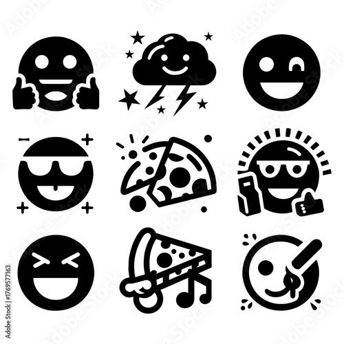 Emoji and Fun Icons Collection