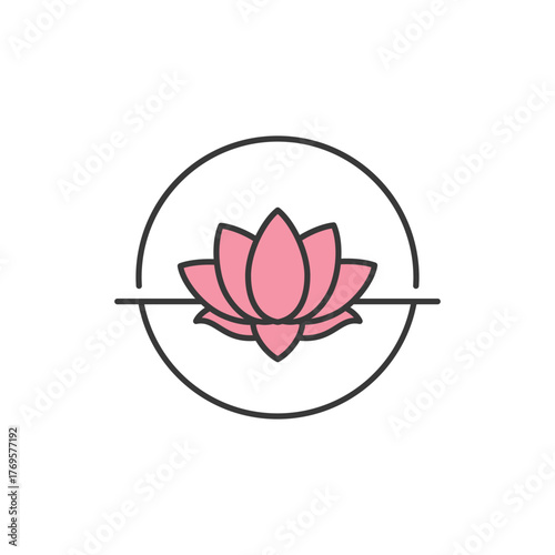 The lotus bloom icon reflects Japan’s spiritual depth and natural elegance—ideal for wellness retreats, garden tours, or branding that celebrates purity, balance, and inner peace