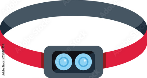 Headlamp with adjustable mount for illuminating dark places while keeping hands free