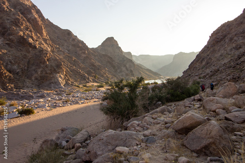 Late afternoon view along the base of the Fish River Canyon in Namibia