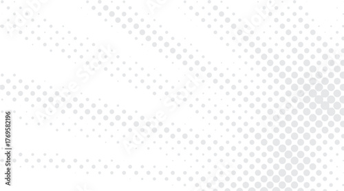 Subtle gray halftone pattern background featuring a diagonal arrangement of circles creating a modern, dotted texture ideal for various design applications and digital projects