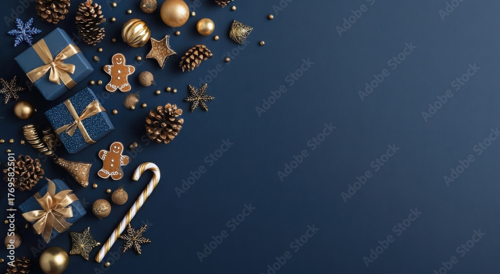 Obraz premium Christmas white background with christmas balls and decoration - 3d rendering 