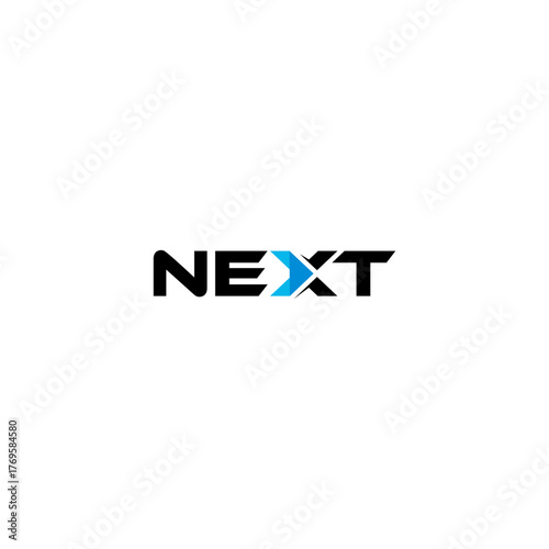 Next typography logo template vector, suitable for your design need, logo, illustration, animation, etc.
