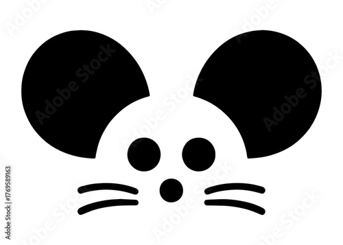 minimalist mouse face