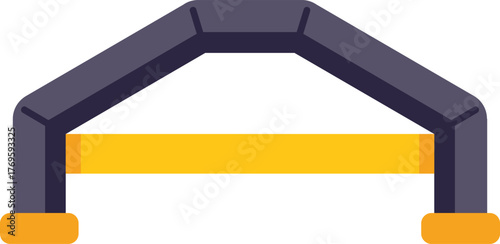 Inflatable arch promoting brand visibility at events, perfect for marketing and advertising