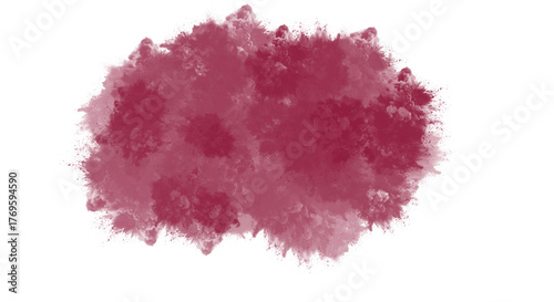 Watercolor splash isolated on transparent background, a captivating explosion of magenta pigment, creating a unique and artistic effect for creative projects