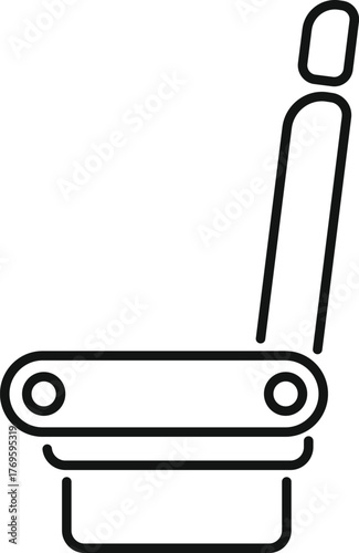 Airplane seat ensuring comfortable and safe travel, allowing passengers to relax during their flight