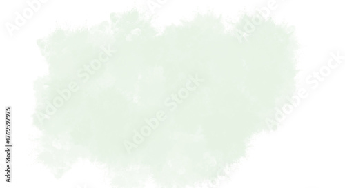 Watercolor splash of light green color isolated on transparent background, perfect for adding a touch of elegance and creativity to your designs and projects