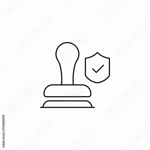 certified secure approval icon sign vector