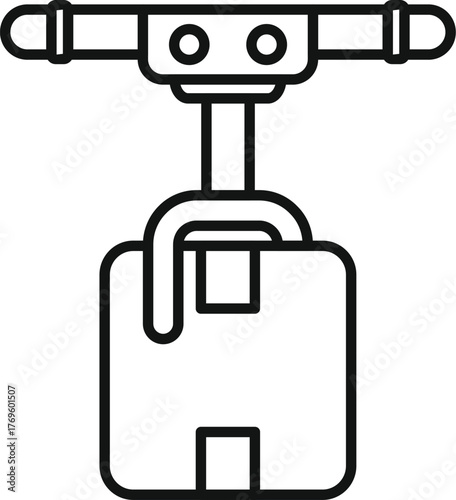 Innovative cargo drone transporting a package, representing advancements in delivery logistics and autonomous technology
