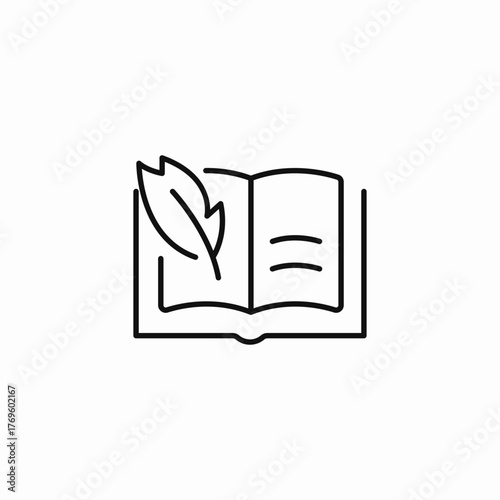 open book writing icon sign vector