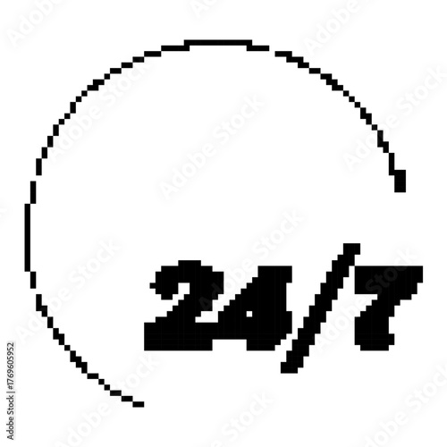 24 pixel icon, 8-bit. Vector illustration on a white background.