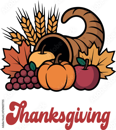 Thanksgiving logo icon vector .