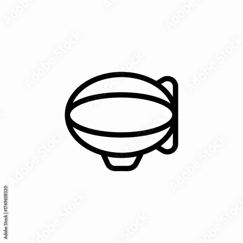 passenger airship zeppelin icon sign vector