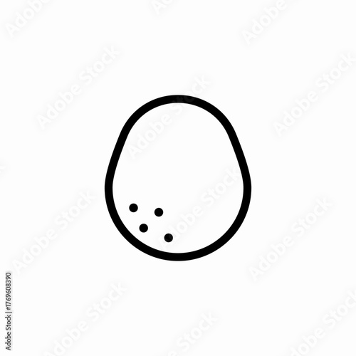 potato vegetable food icon sign vector