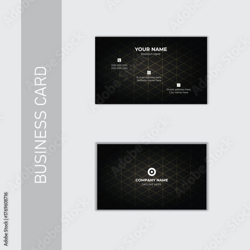 Modern new business card design template.
