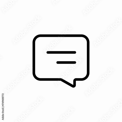 speech bubble chat icon sign vector