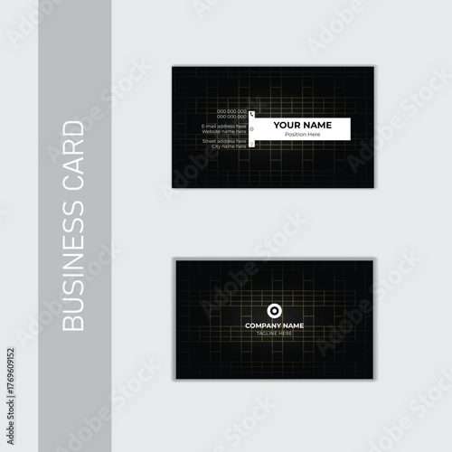 Vector modern creative business card design template.