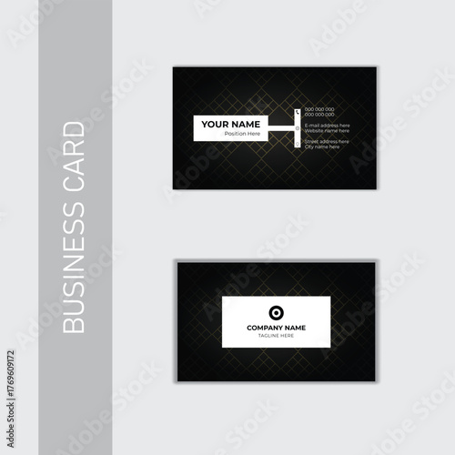Abstract new modern business card design template.
