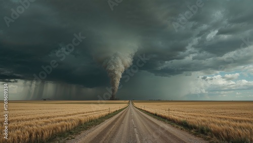Tornado warning cone-shaped danger in Saskatchewan prairie