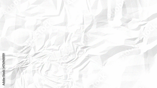 White and Gray Wrinkled Paper Texture – Crumpled Folded Paper Texture Background for Vintage, Grunge, and Minimal Design Projects. Colorful crumple or wrinkled paper texture vector background.