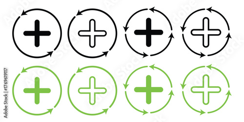 Money Recovery and Refund Icons – Cashback, Exchange, and Currency Vector Set.