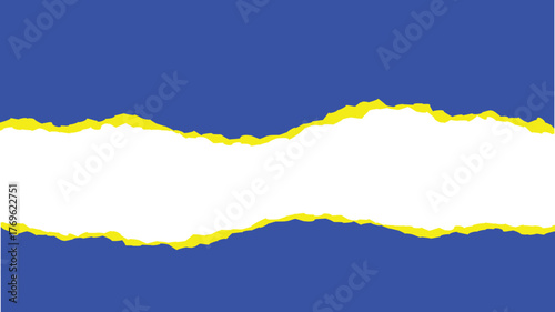 Vibrant abstract background with blue, yellow, and white shapes