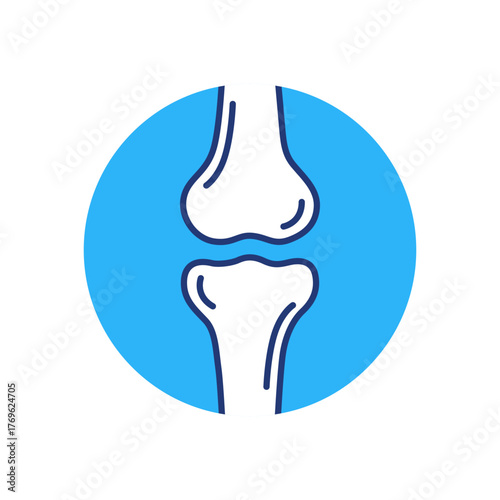 Icons pictogram bone, joint health. Ideal for informative and educational materials. Icon vector.