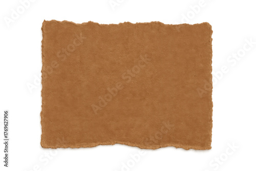 Wallpaper Mural Torn brown paper texture with ragged edges on transparent background, blank cardboard for scrapbooking Torontodigital.ca