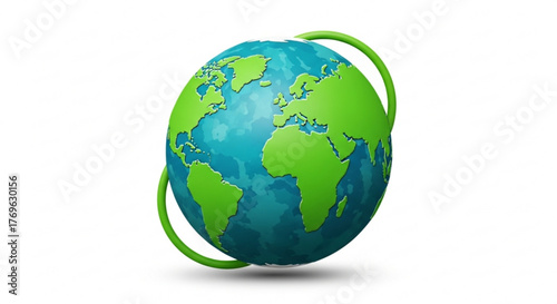Earth with green ring