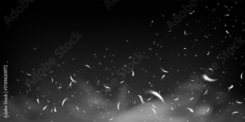 Realistic fire sparks and glowing embers flying on dark background. Hot flame effect with smoke and light overlay. Perfect for heat, grill or fireplace themed design.